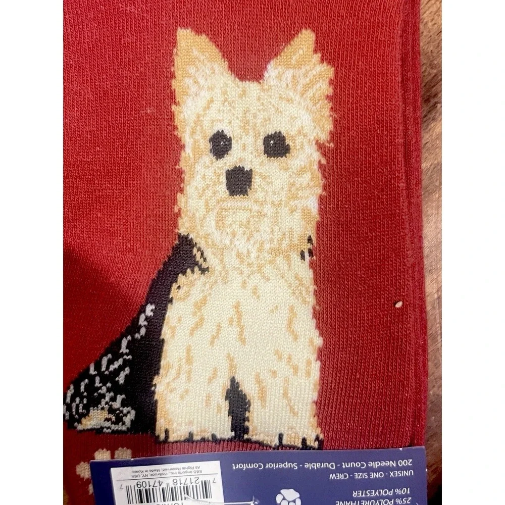 Life Is Better With Yorkie & Beagle Crew Socks NWT Unisex One Size E&S Pets